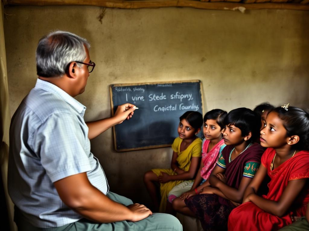 Education: Volunteers Teaching Children